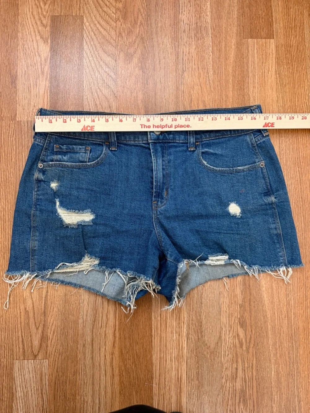 Old Navy Distressed Cutoff Jean Shorts - Blue